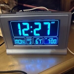 Blue LED Digital Alarm Clock